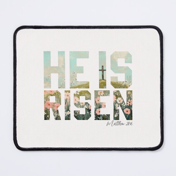Item preview, He Is Not Here He Has Risen Matthew 286 Easter Christian  designed and sold by ArleneRowe.