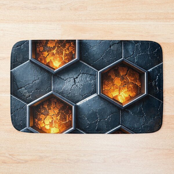 Item preview, Molten Hex Grid designed and sold by Kaleidoscope Print.