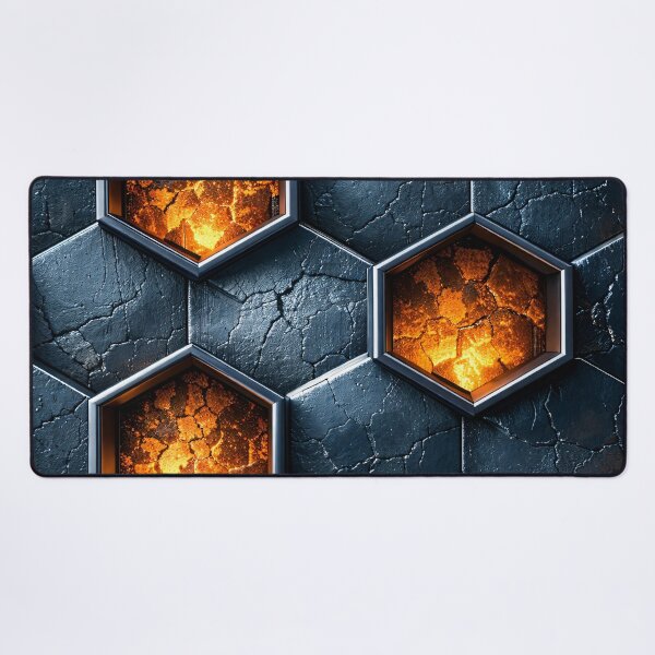 Item preview, Molten Hex Grid designed and sold by Kaleidoscope Print.