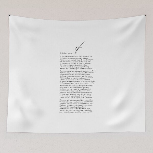 Item preview, IF Rudyard Kipling Poem designed and sold by corbrand.