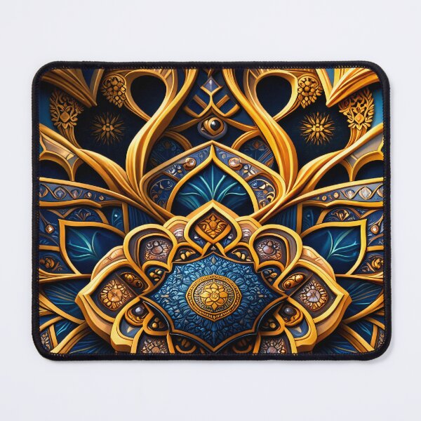Item preview, Gilded Sapphire Mandala designed and sold by Kaleidoscope Print.