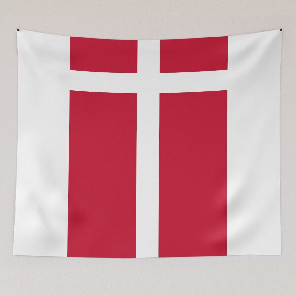 Item preview, Vertical Denmark Flag Design designed and sold by NTGUILTY.