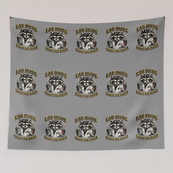 Item preview, Lab Tech Raccoon Trust the Data – Cute Medical Science Pride designed and sold by ClinicalHubs.