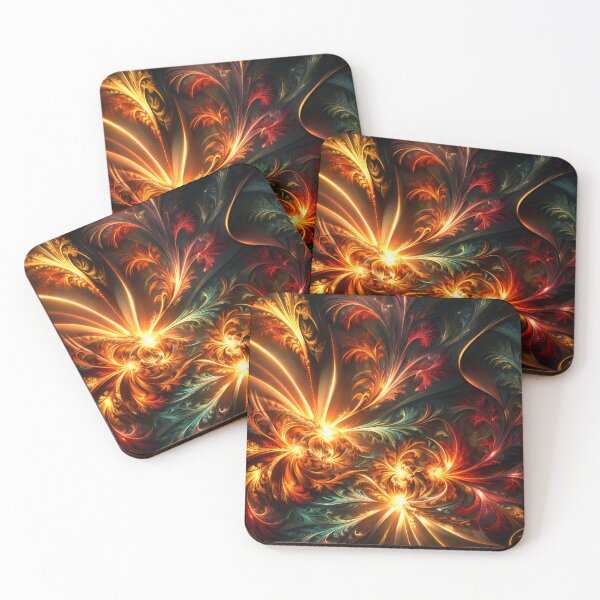 Item preview, Ember Fractal Bloom designed and sold by Kaleidoscope Print.