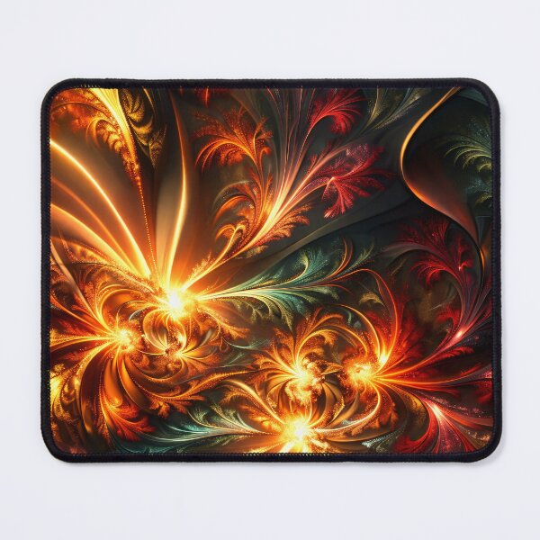 Item preview, Ember Fractal Bloom designed and sold by Kaleidoscope Print.