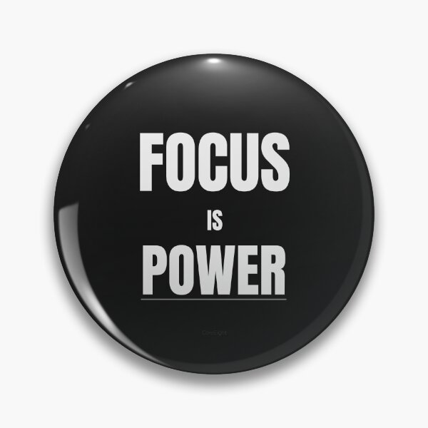 Item preview, Focus Is Power – Minimalist Motivation Quote | Discipline & Success Typography Design designed and sold by CoreEight.