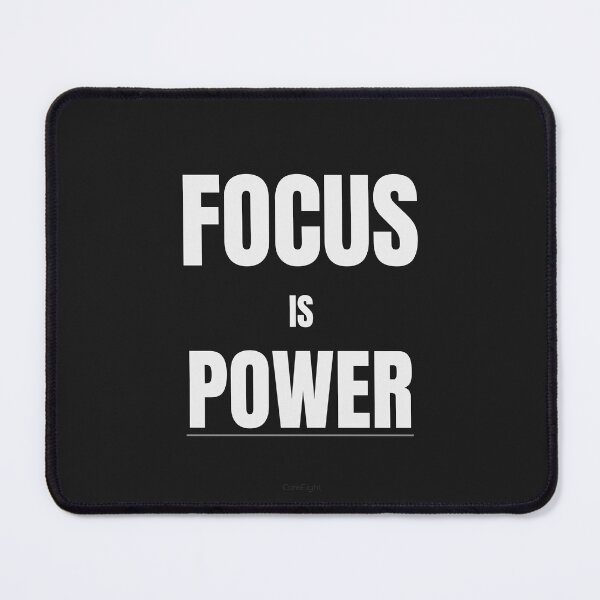 Item preview, Focus Is Power – Minimalist Motivation Quote | Discipline & Success Typography Design designed and sold by CoreEight.