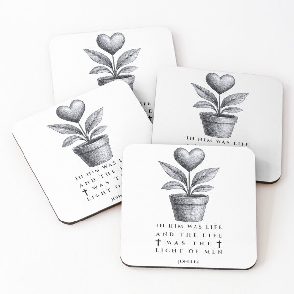 Item preview, John 1:4 Jesus is Life Bible Verse designed and sold by Clothed in Scripture.