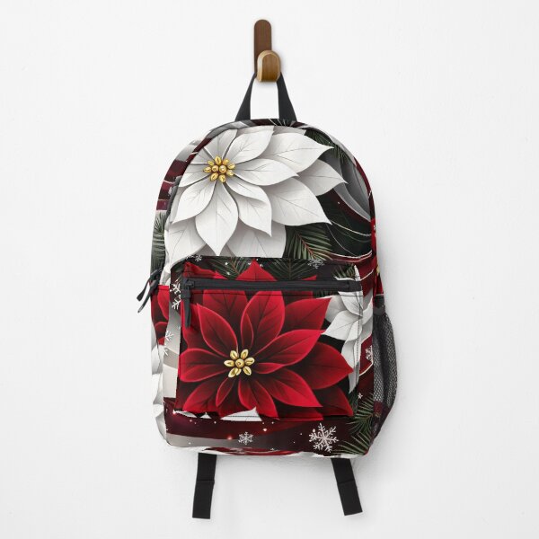 Item preview, Poinsettia Winter Swirl designed and sold by Kaleidoscope Print.
