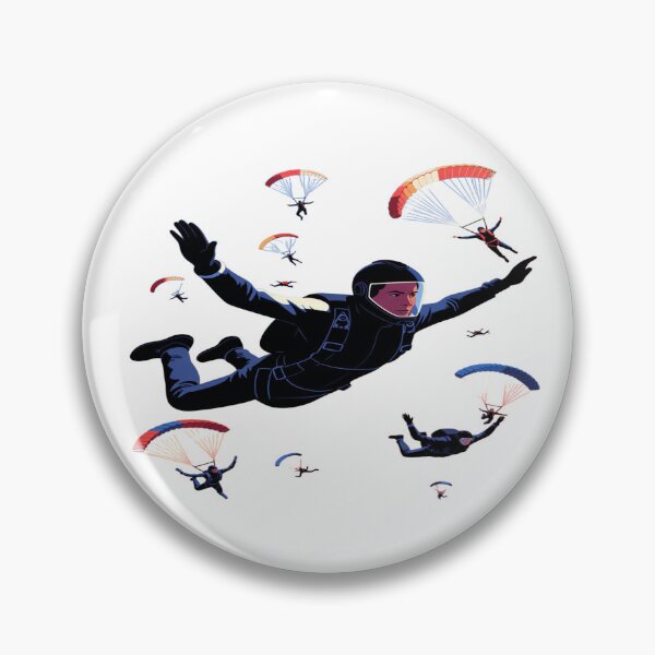 Item preview, Skydiving Freedom – Parachute Jump Adventure Illustration | Extreme Sports Art designed and sold by Sushikidsntoddlers.