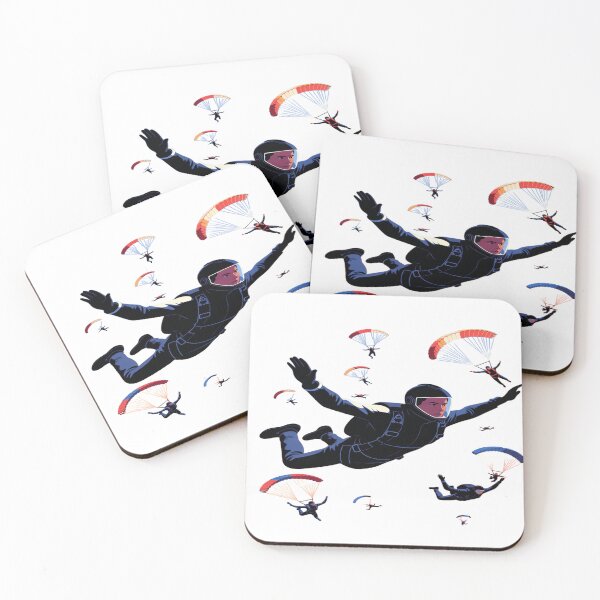 Item preview, Skydiving Freedom – Parachute Jump Adventure Illustration | Extreme Sports Art designed and sold by Sushikidsntod.