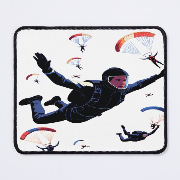 Item preview, Skydiving Freedom – Parachute Jump Adventure Illustration | Extreme Sports Art designed and sold by Sushikidsntod.