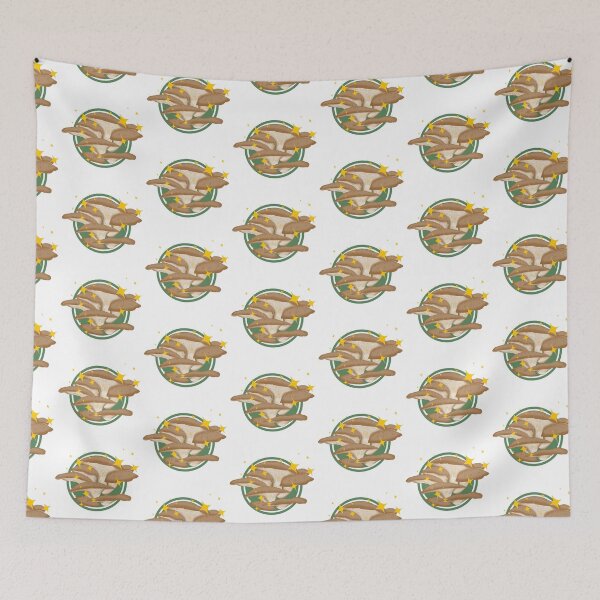 Item preview, Sparkle Mushrooms Circle Green Plant Stickers Prints Posters Wall Art Magnet Home Coffee Cup Decoration TShirt Stationary Notebook Magnet Hat Kitchen Work School Office Redbubble Shop designed and sold by Saritas Boutique Shop.