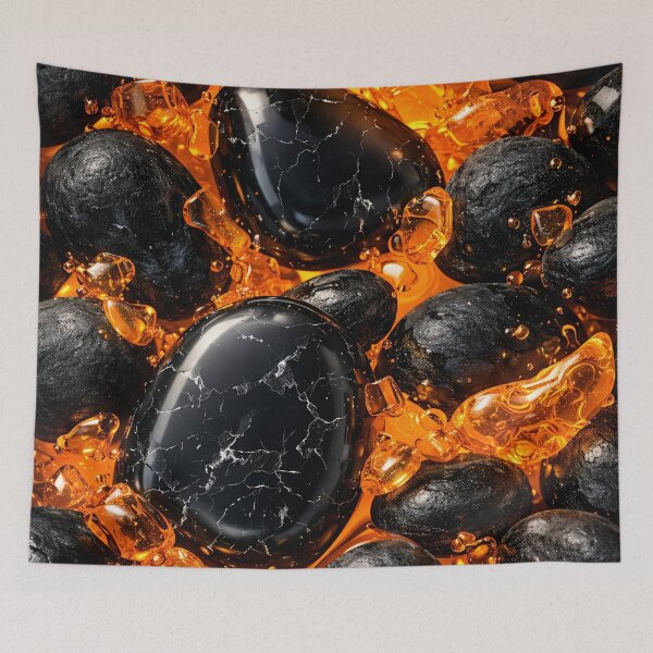 Item preview, Obsidian Ember Stones designed and sold by Kaleidoscope Print.