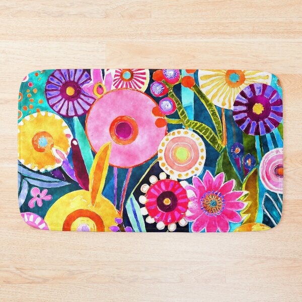Item preview, Funky 1960's Colorful Hippie Flowers Abstract Design Art designed and sold by DEC02.