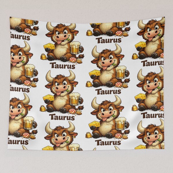 Item preview, Taurus Zodiac: Taurus Zodiac Sign – Cartoon astrology Design designed and sold by Arte Cartoon From TagTeam Group.