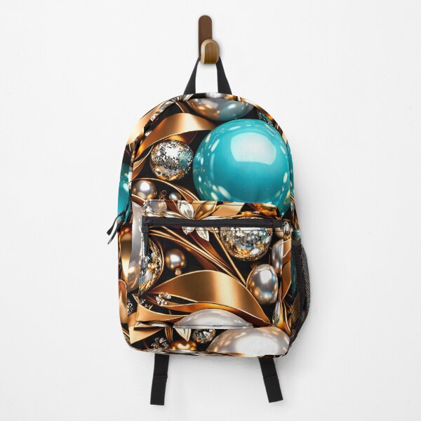 Item preview, Teal Gold Ornament Swirl designed and sold by Kaleidoscope Print.