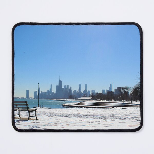 Item preview, Chicago Lakefront Bench Shot #4 - (Winter) - ParTaFaTa designed and sold by Partafata Productions.