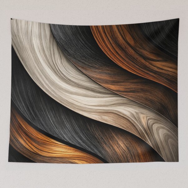 Item preview, Flowing Woodgrain Waves designed and sold by Kaleidoscope Print.
