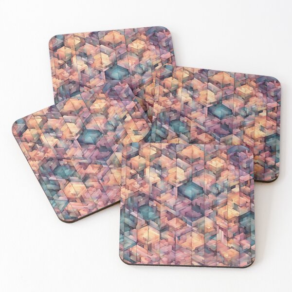 Item preview, Pastel Bloom: Hexagonal Tesselation designed and sold by mxztar.