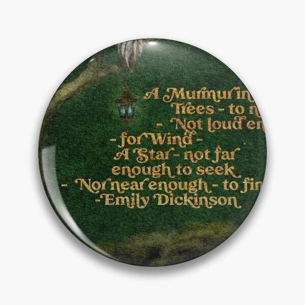 Item preview, Dark Academia Emily Dickinson Quote Forest Water Color designed and sold by Monica Laipple.