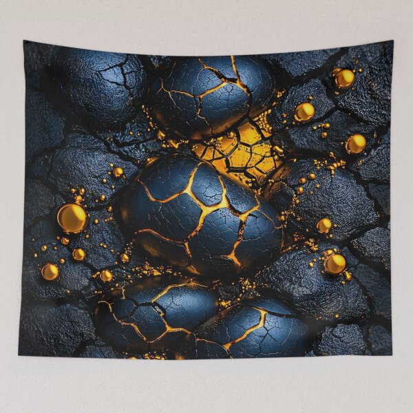 Item preview, Molten Gold Crackstone designed and sold by Kaleidoscope Print.