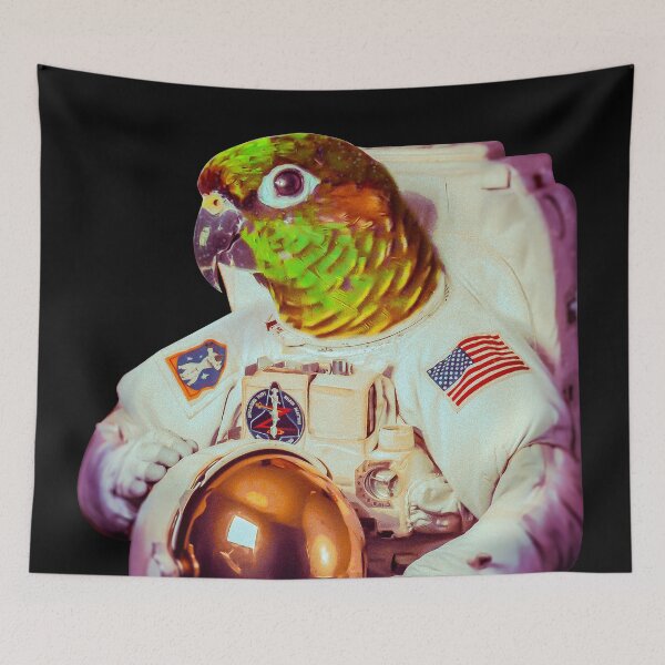Item preview, Astro Party Parrot | Green Cheek Conure  designed and sold by Dr. Aya.