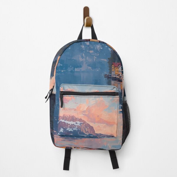 Item preview, Hallstatt Austria Lakeside Village Sunset Art designed and sold by RkskArt.