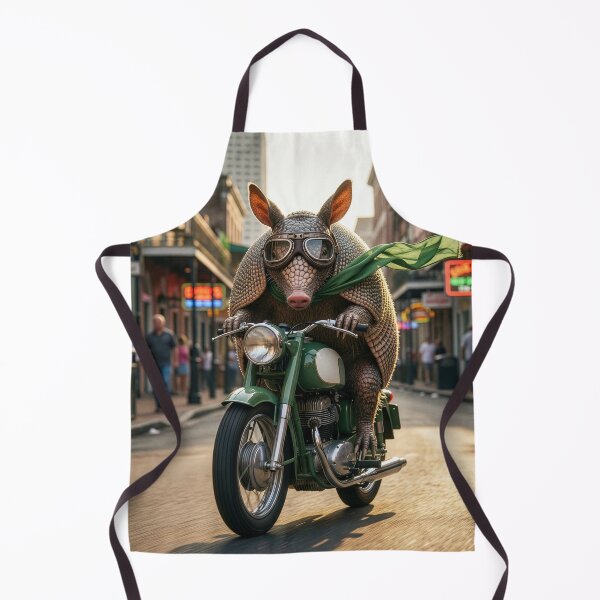 Item preview, Armadillo Motorcycles Down Bourbon Street designed and sold by Tridentulus.