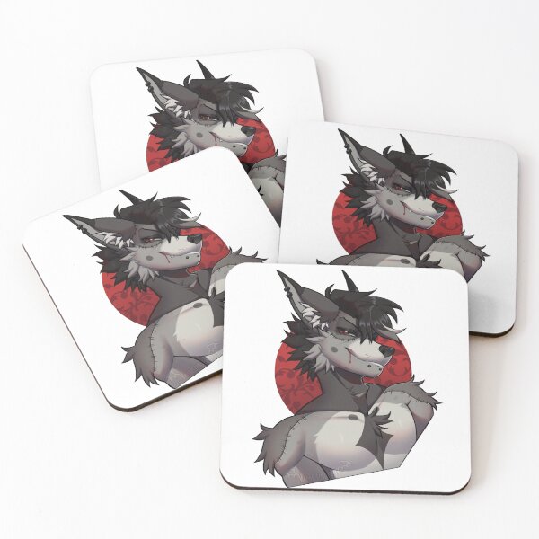 Item preview, Edgy Gothic Wolf with Stitches - Dark Furry Art designed and sold by VampimorPH.