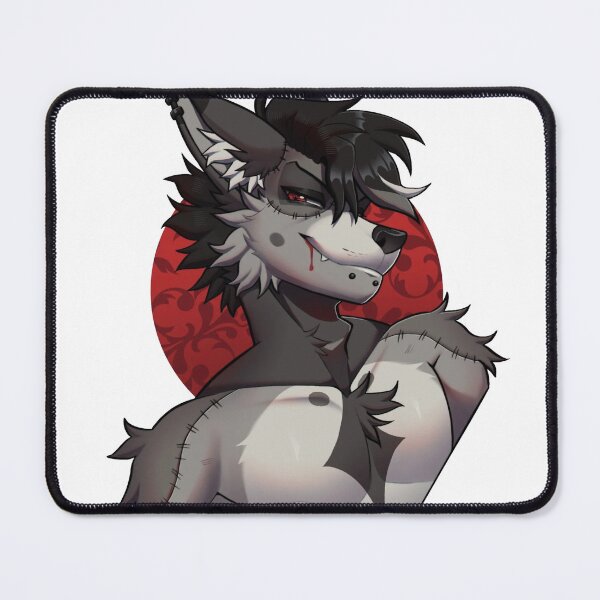 Item preview, Edgy Gothic Wolf with Stitches - Dark Furry Art designed and sold by VampimorPH.