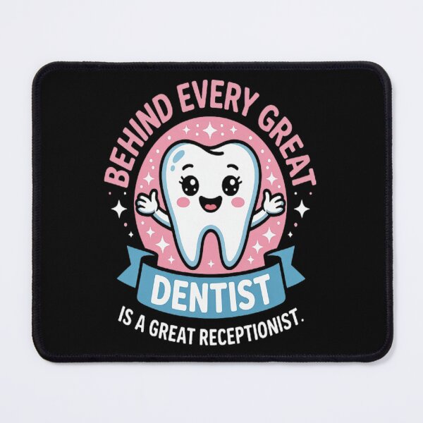 Item preview, Behind Every Great Dentist Dental Receptionist designed and sold by gandebro.