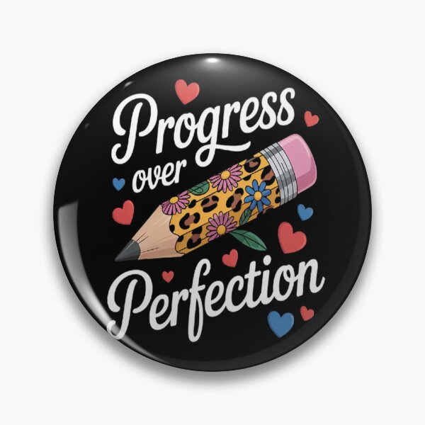 Item preview, Progress Over Perfection Leopard Pencil Motivational Teacher designed and sold by mandiana.