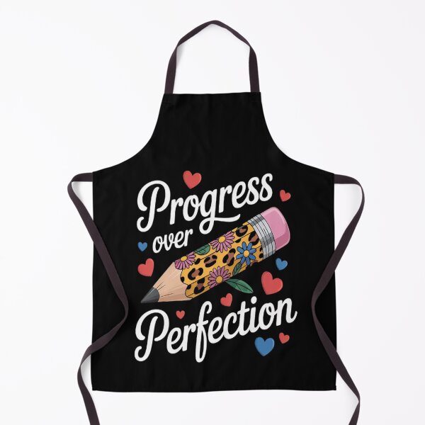 Item preview, Progress Over Perfection Leopard Pencil Motivational Teacher designed and sold by mandiana.