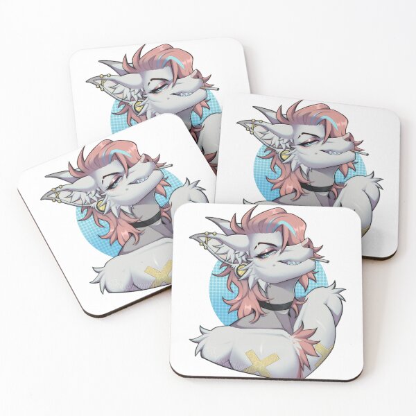 Item preview, Pastel Punk Smoking Wolf - Cool Aesthetic Furry designed and sold by VampimorPH.
