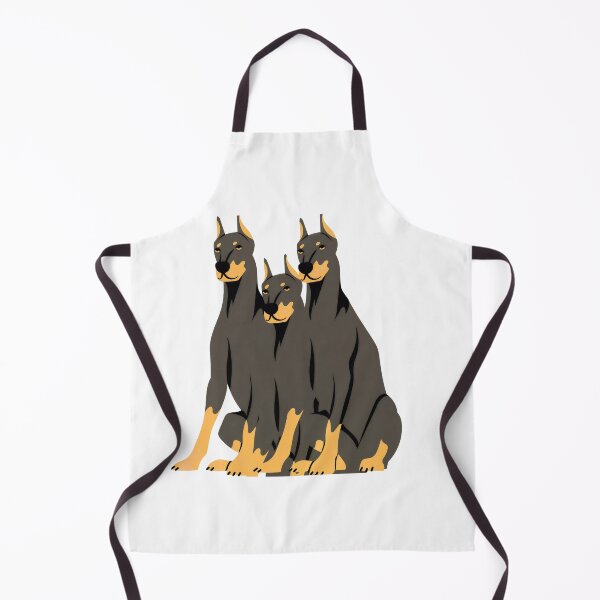 Item preview, “Three Doberman Dogs Illustration” designed and sold by Adappai.