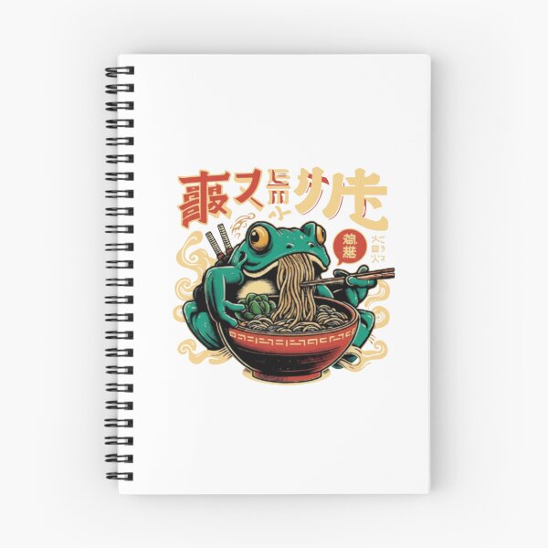 Item preview, Samurai Frog Ramen — Japanese Ukiyo-e Style Toad Eating Noodles Illustration designed and sold by Colorful-Garden.