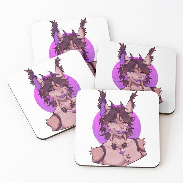 Item preview, Flirty Purple Lynx - Cute Anthro Cat Portrait designed and sold by VampimorPH.