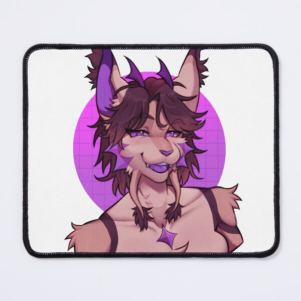 Item preview, Flirty Purple Lynx - Cute Anthro Cat Portrait designed and sold by VampimorPH.