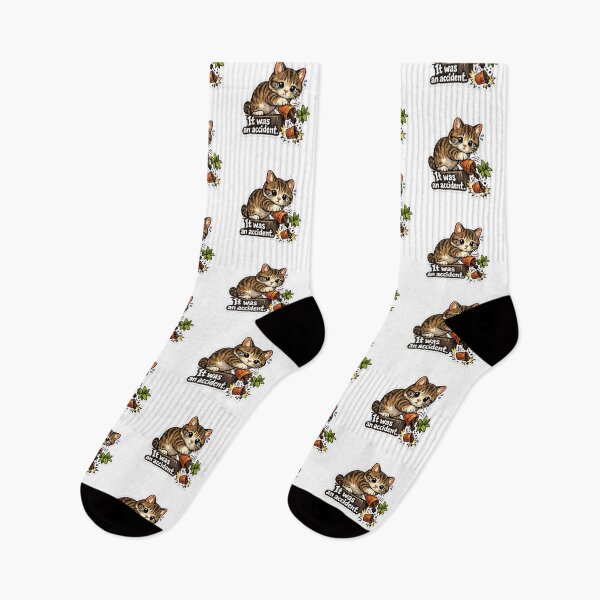 Item preview, It Was an Accident Cat Sticker – Funny Cat Meme Cute Pet Humor Design designed and sold by Doodlynx.