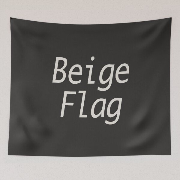 Artikelvorschau, Beige Flagge – Lustige Gen-Alpha-Slangausdrücke entworfen und verkauft von Sharetogether.
