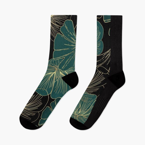 Artikelvorschau, Grünes und schwarzes Blumenmuster entworfen und verkauft von AndrewJM4.