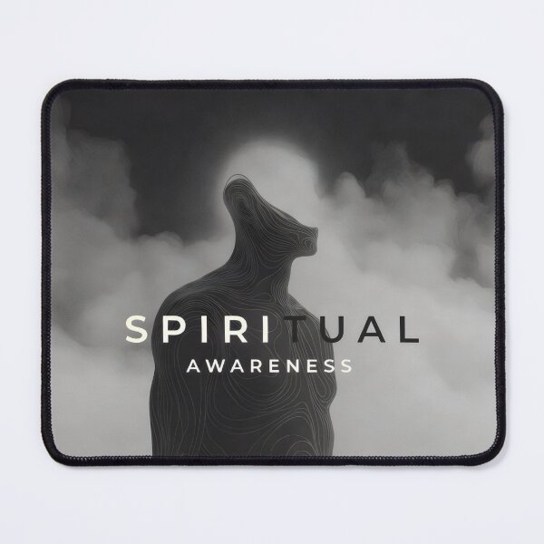 Item preview, Spiritual Awareness Ethereal Silhouette in Clouds Mystical Art designed and sold by SplashTastic.
