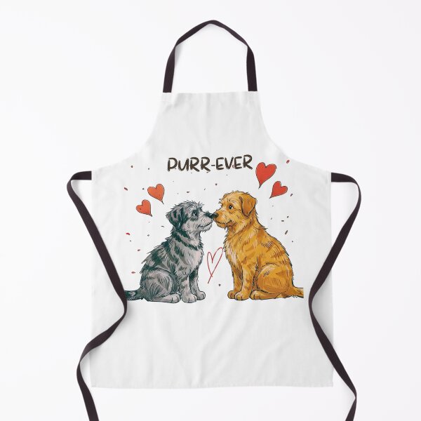 Item preview, Purr-Ever Puppy Love – Cute Dog Couple Valentine Shirt designed and sold by LittleLoopArt.