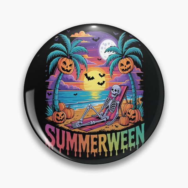 Item preview, Summerween Skeleton Ghost Beach Spooky Halloween designed and sold by gandebro.