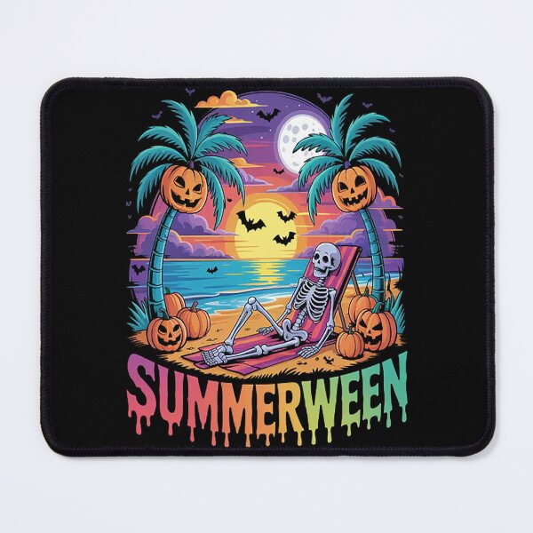 Item preview, Summerween Skeleton Ghost Beach Spooky Halloween designed and sold by gandebro.
