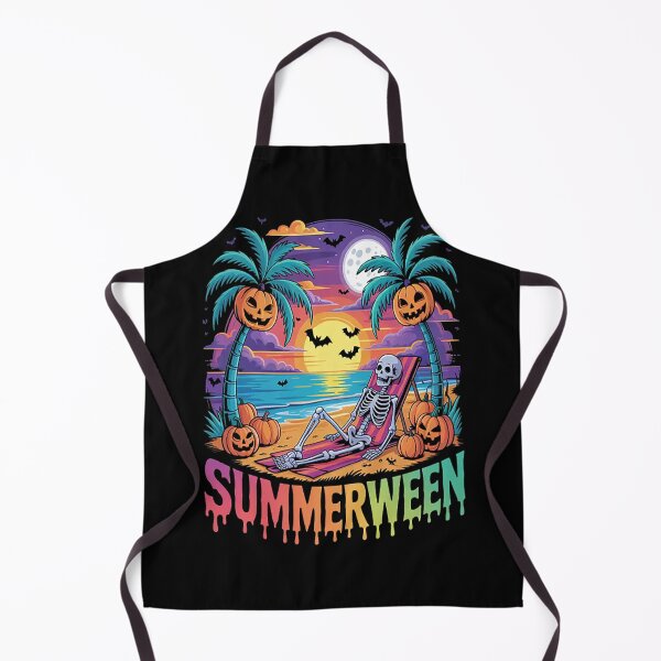 Item preview, Summerween Skeleton Ghost Beach Spooky Halloween designed and sold by gandebro.