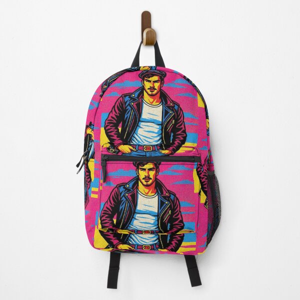 Item preview, Gay Leather Biker Gang Leader Pop Art Pride Graphic Design designed and sold by ItsAKinkThing.