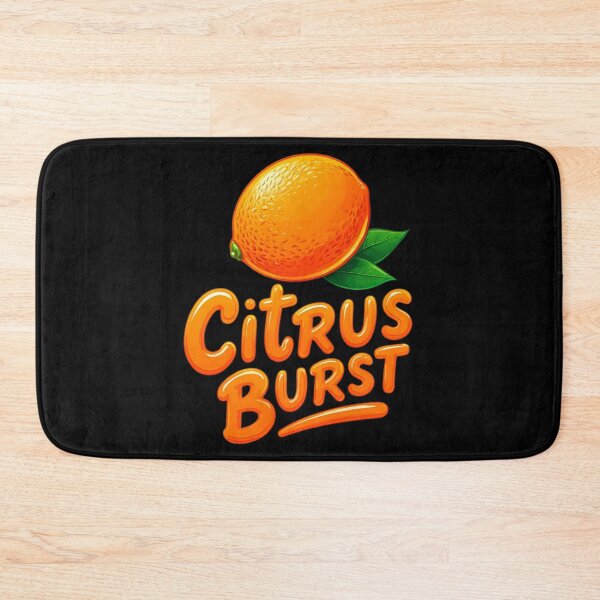 Item preview, Citrus Burst Orange Typography Art – Fresh Summer Fruit Illustration Design designed and sold by ULTIMATE CREATIONS.