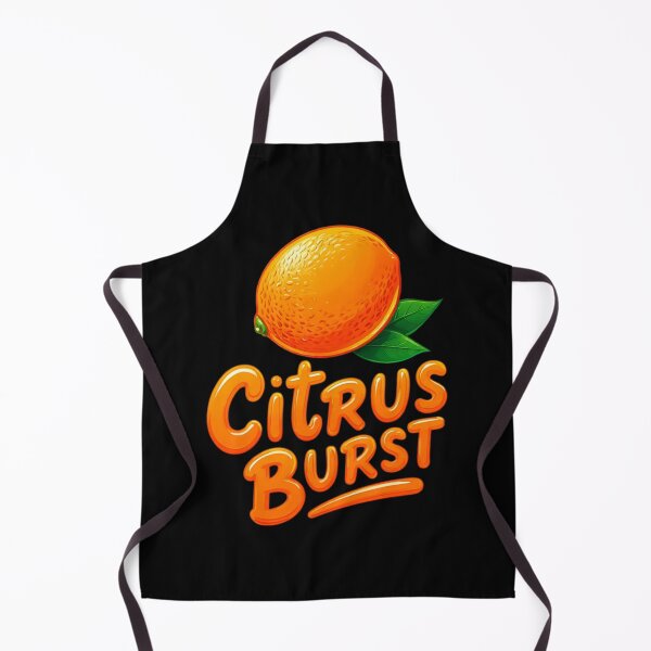 Item preview, Citrus Burst Orange Typography Art – Fresh Summer Fruit Illustration Design designed and sold by ULTIMATE CREATIONS.